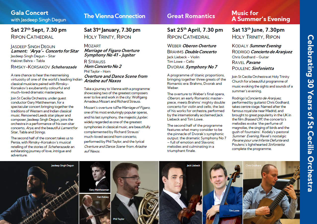 St Cecilia Orchestra 2025-2026 booklet page 1